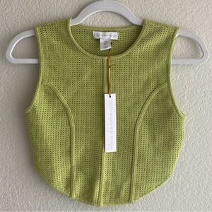 HOUSE OF HARLOW 1960 Green Knit Crop Top - Size S